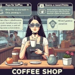 Alice a coffee shop patron in 2030