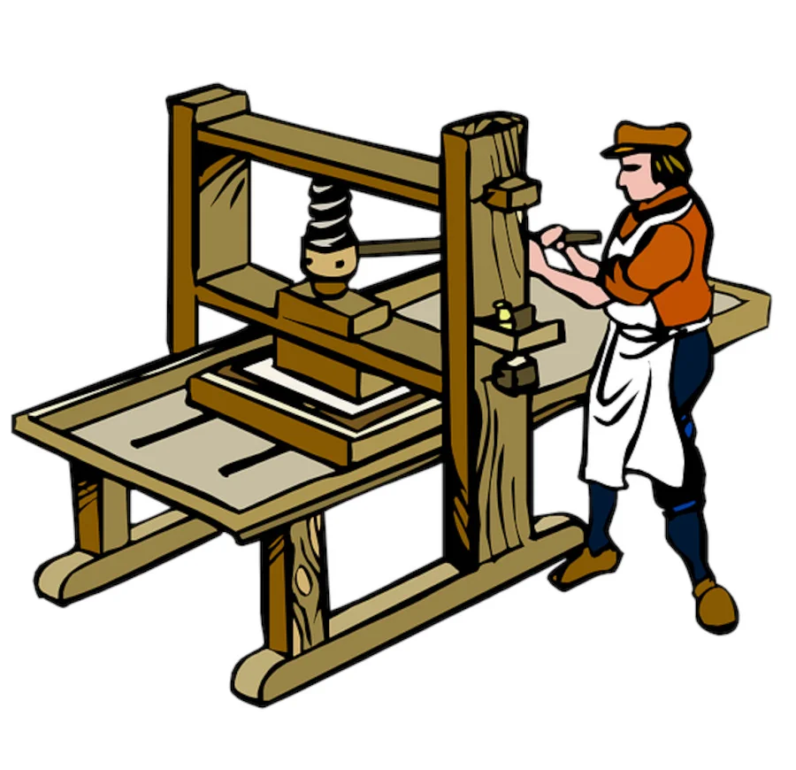 Gutenberg Movable Type Press